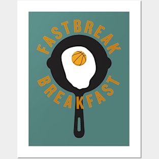 Fastbreak Breakfast Logo Posters and Art